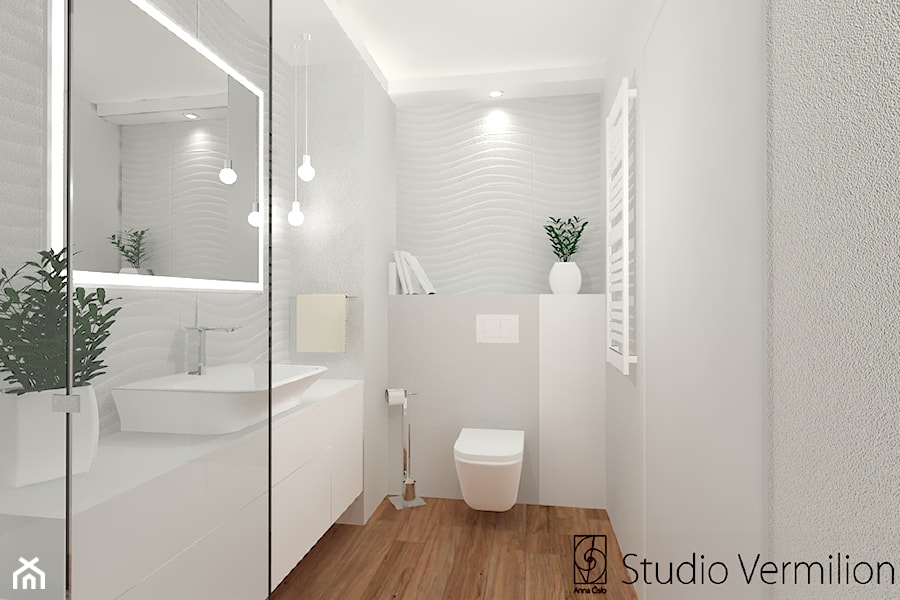 Biała łazienka - zdjęcie od Studio Vermilion Anna Cisło