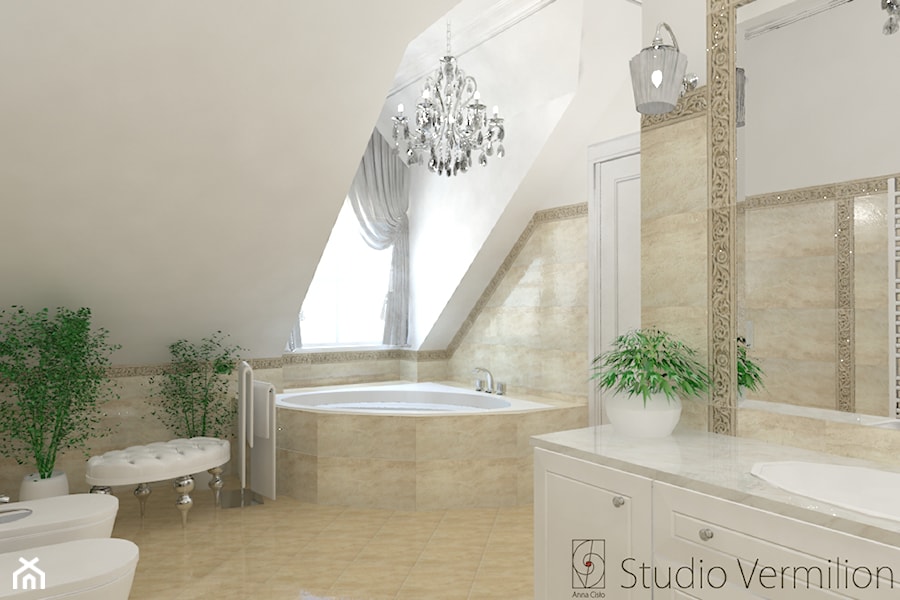 Rezydencja w klasycznym stylu - Łazienka, styl tradycyjny - zdjęcie od Studio Vermilion Anna Cisło