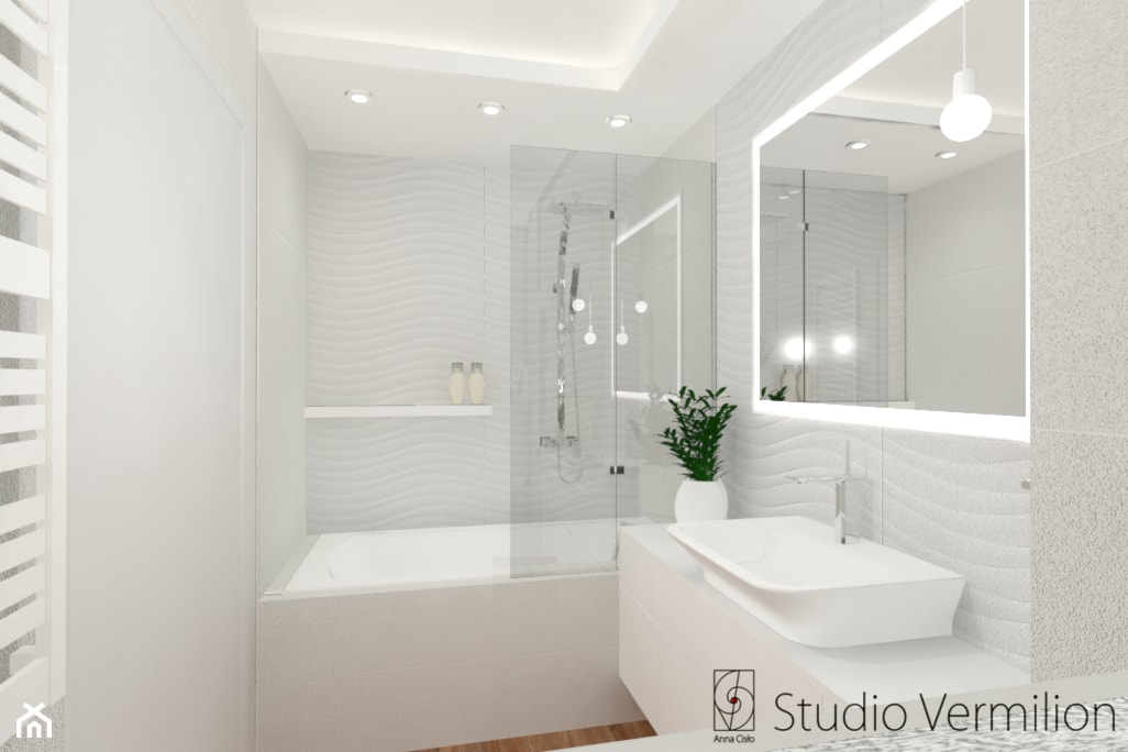 Biała łazienka - zdjęcie od Studio Vermilion Anna Cisło - Homebook