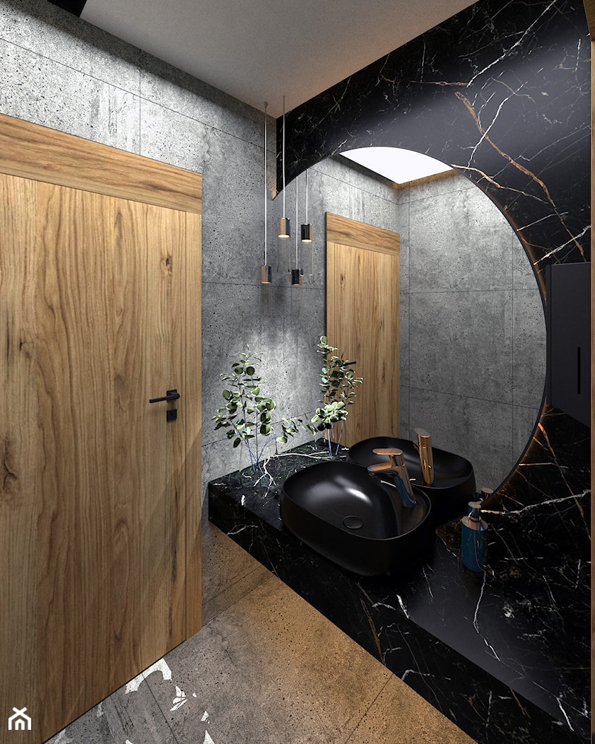 Projekt łazienek w biurowcu - Łazienka, styl nowoczesny - zdjęcie od Pracownia Projektowa ALEKSANDRA JARCO - Homebook