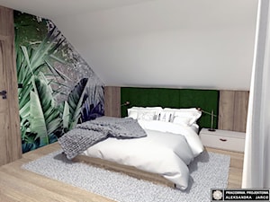 Dom mieszkalny w górach - Sypialnia, styl nowoczesny - zdjęcie od Pracownia Projektowa ALEKSANDRA JARCO