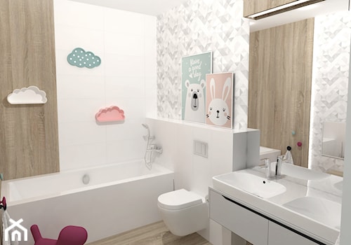 łazienka dla dzieci - zdjęcie od Pracownia Projektowa ALEKSANDRA JARCO