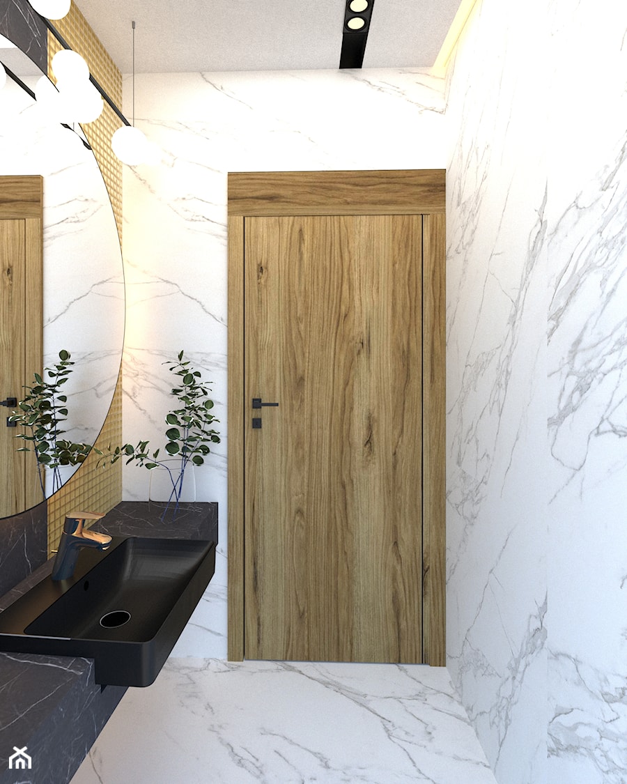 Projekt łazienek w biurowcu - Łazienka, styl nowoczesny - zdjęcie od Pracownia Projektowa ALEKSANDRA JARCO
