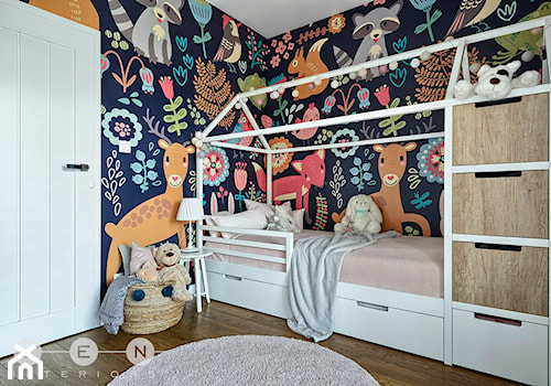 MIESZKANIE NA WILANOWIE - Mały czarny pokój dziecka dla nastolatka dla chłopca, styl nowoczesny - zdjęcie od ZEN Interiors