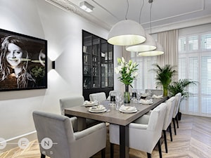 MIESZKANIE W PŁOCKU - Średnia biała jadalnia, styl nowoczesny - zdjęcie od ZEN Interiors
