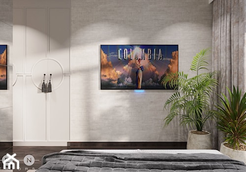 DOM / MAGDALENKA - Średnia szara sypialnia, styl glamour - zdjęcie od ZEN Interiors