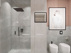 DOM / MAGDALENKA - Mała bez okna z punktowym oświetleniem łazienka, styl nowoczesny - zdjęcie od ZEN Interiors