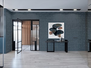 DOM / MSZCZONÓW - Duży czarny hol / przedpokój, styl nowoczesny - zdjęcie od ZEN Interiors