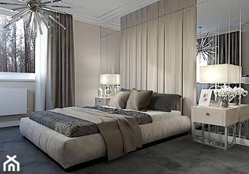 ZEN | JASNA SYPIALNIA - Średnia beżowa sypialnia, styl tradycyjny - zdjęcie od ZEN Interiors
