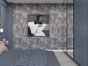 DOM / MSZCZONÓW - Mała czarna sypialnia, styl nowoczesny - zdjęcie od ZEN Interiors
