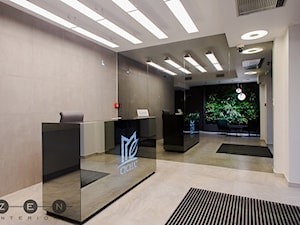 ZEN | HOL - Duże białe szare biuro, styl nowoczesny - zdjęcie od ZEN Interiors