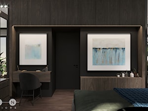 APARTAMENT / PRZEMYŚL - Średnia czarna sypialnia, styl glamour - zdjęcie od ZEN Interiors