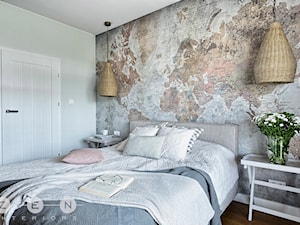 MIESZKANIE NA WILANOWIE - Średnia szara sypialnia, styl rustykalny - zdjęcie od ZEN Interiors