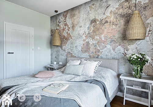 MIESZKANIE NA WILANOWIE - Średnia szara sypialnia, styl rustykalny - zdjęcie od ZEN Interiors