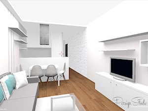 43m2 - mieszkanie a wynajem w odciniach bieli - zdjęcie od PersignStudio - spersonalizowane projekty wnętrz