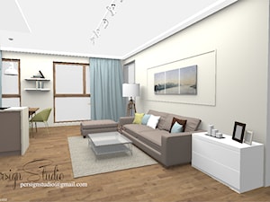 73m2 - apartament w ciepłej kolorystyce - zdjęcie od PersignStudio - spersonalizowane projekty wnętrz