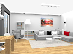 Loftowy klimat na Żoliborzu - Salon, styl nowoczesny - zdjęcie od PersignStudio - spersonalizowane projekty wnętrz