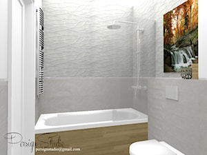 Loftowy klimat na Żoliborzu - łazienka - projekt - zdjęcie od PersignStudio - spersonalizowane projekty wnętrz