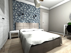 Mieszkanie w stylu klasycznym z elementami nowoczesnego designu - Sypialnia, styl tradycyjny - zdjęcie od Brygida Projektuje