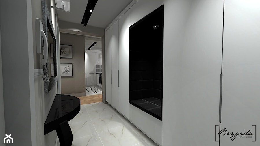 Mieszkanie w stylu klasycznym z elementami nowoczesnego designu - Hol / przedpokój, styl tradycyjny - zdjęcie od Brygida Projektuje