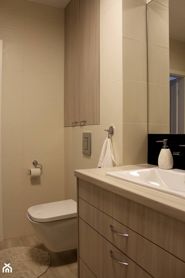 # 0005 - Mała łazienka, styl nowoczesny - zdjęcie od WARSZTAT WNĘTRZ
