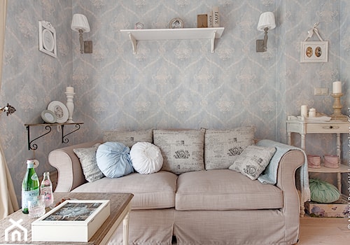 Średni niebieski salon, styl prowansalski - zdjęcie od DreamHouse