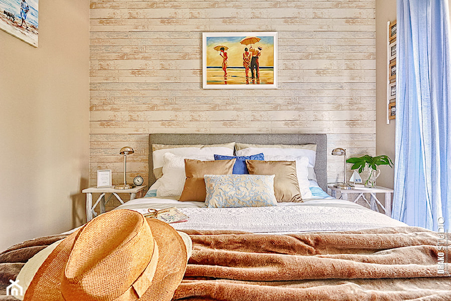 Apartament Błonia Hamptons - Mała szara sypialnia - zdjęcie od DreamHouse