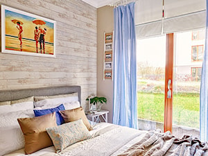 Apartament Błonia Hamptons - Mała beżowa sypialnia - zdjęcie od DreamHouse