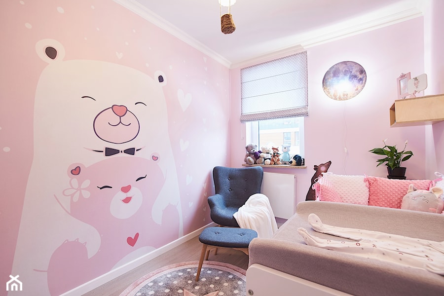 W oczekiwnaiu na ... - Mały różowy pokój dziecka dla nastolatka dla dziewczynki - zdjęcie od DreamHouse