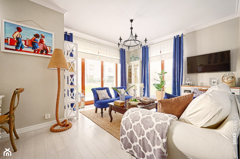 Apartament Błonia Hamptons - Salon - zdjęcie od DreamHouse - Homebook