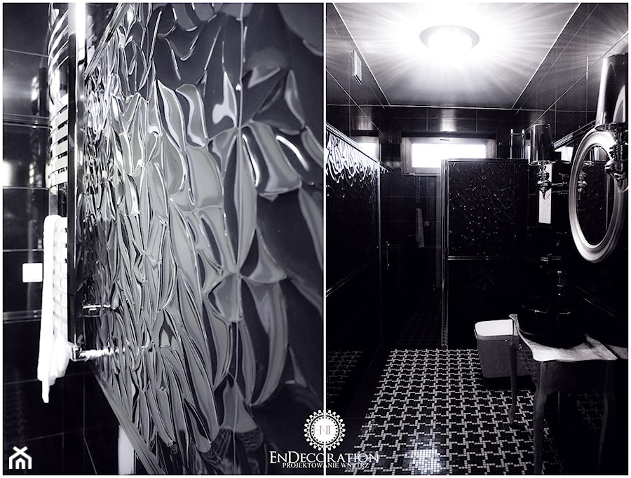 Czarna łazienka - Łazienka, styl glamour - zdjęcie od EnDecoration