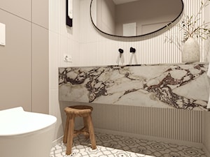 Mała łazienka z dużym prysznicem - zdjęcie od BE. design studio