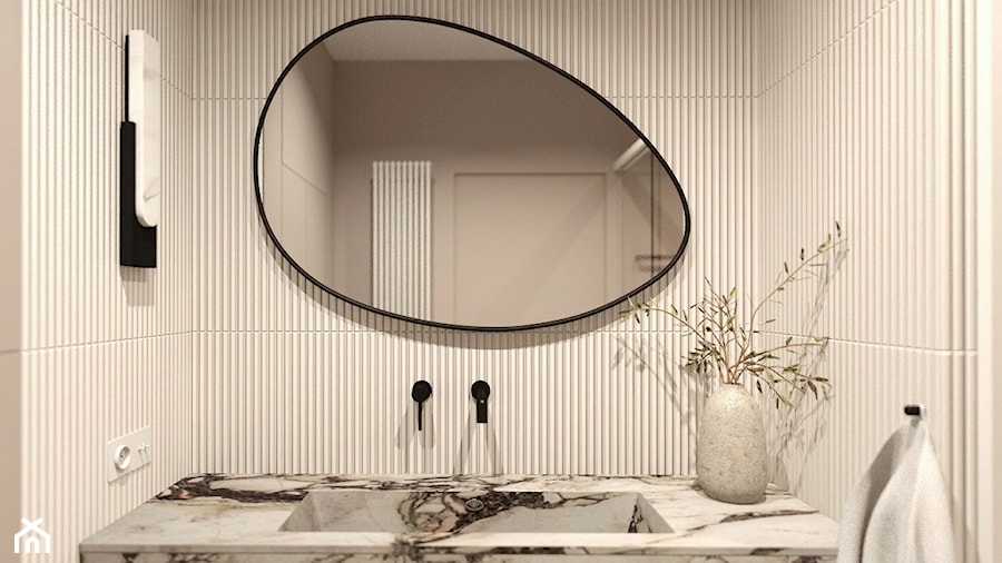 Mała łazienka z dużym prysznicem - zdjęcie od BE. design studio