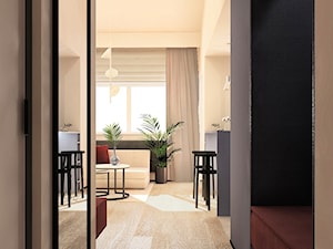 Mieszkanie z antresolą - Hol / przedpokój, styl nowoczesny - zdjęcie od BscProjekt