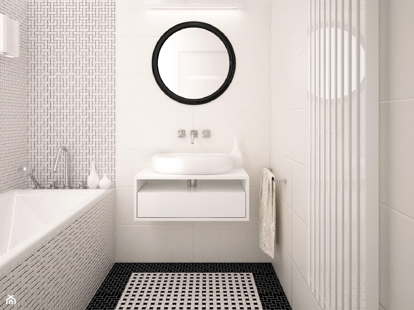 Projekt łazienki - zdjęcie od Moskou Architektura Wnętrz - Homebook