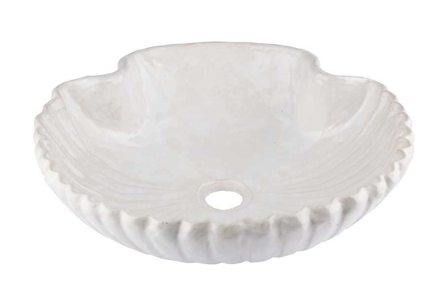 Wszemiła - biała umywalka w kształcie muszli - zdjęcie od Florisa