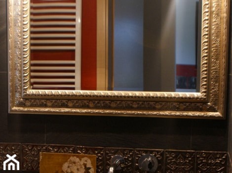 Aranżacje - Mała bez okna z lustrem łazienka, styl vintage - zdjęcie od Florisa