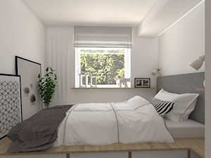 Mieszkanie na szaro - Sypialnia, styl nowoczesny - zdjęcie od CHATANOWA