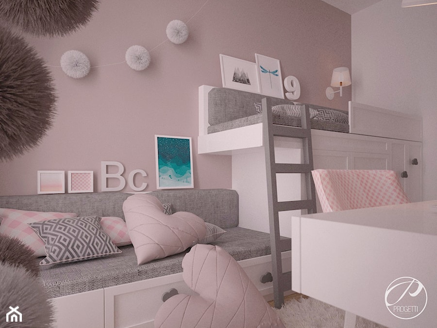 Apartament z drewnianą ścianą - Pokój dziecka, styl nowoczesny - zdjęcie od Progetti Architektura