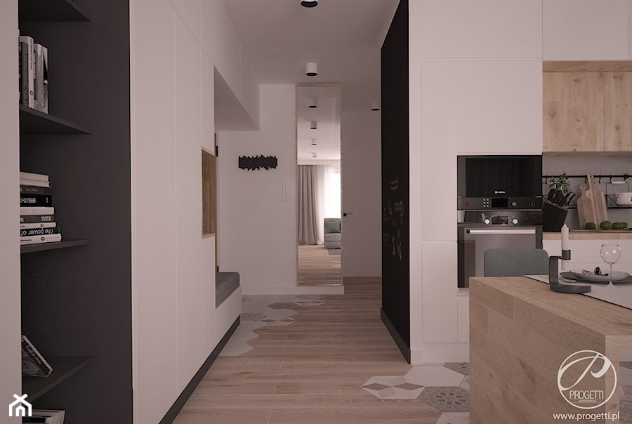 Mieszkanie dla dwojga - Hol / przedpokój, styl nowoczesny - zdjęcie od Progetti Architektura