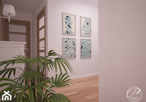 Apartament dla rodziny - Średni biały hol / przedpokój, styl nowoczesny - zdjęcie od Progetti Architektura