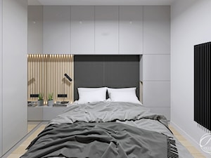 Apartament dla dwojga - Mała biała sypialnia, styl nowoczesny - zdjęcie od Progetti Architektura