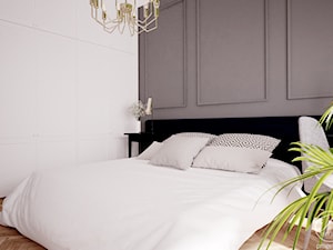 Mieszkanie w klimatycznej kamienicy - Średnia biała szara sypialnia, styl tradycyjny - zdjęcie od Progetti Architektura