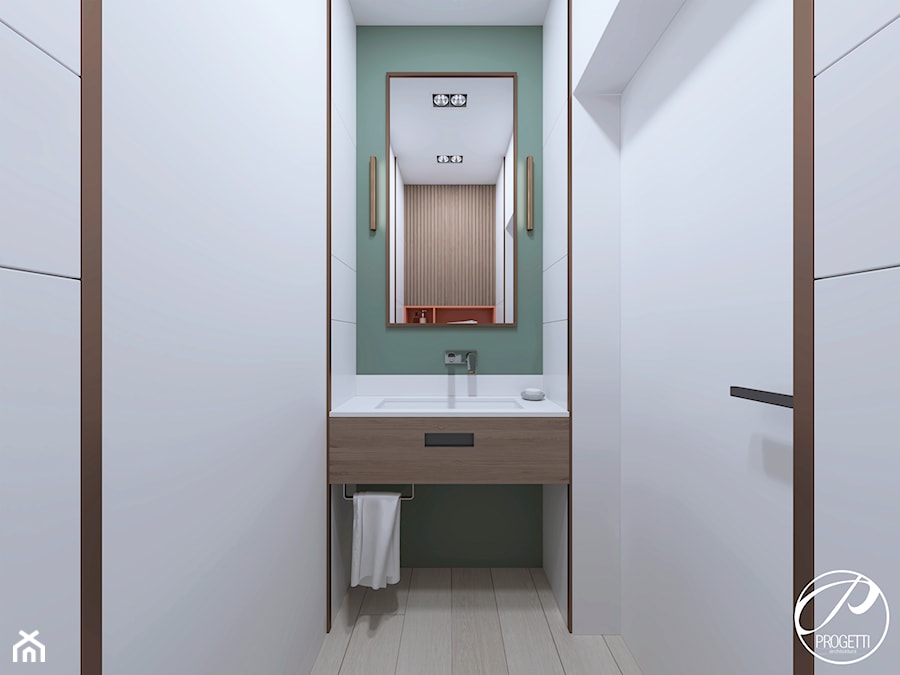 WC dla gości - zdjęcie od Progetti Architektura