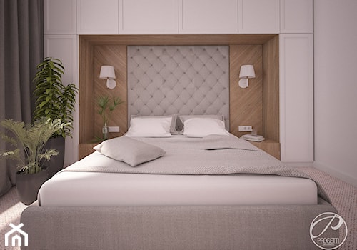 Apartament dla rodziny - Średnia szara sypialnia, styl tradycyjny - zdjęcie od Progetti Architektura