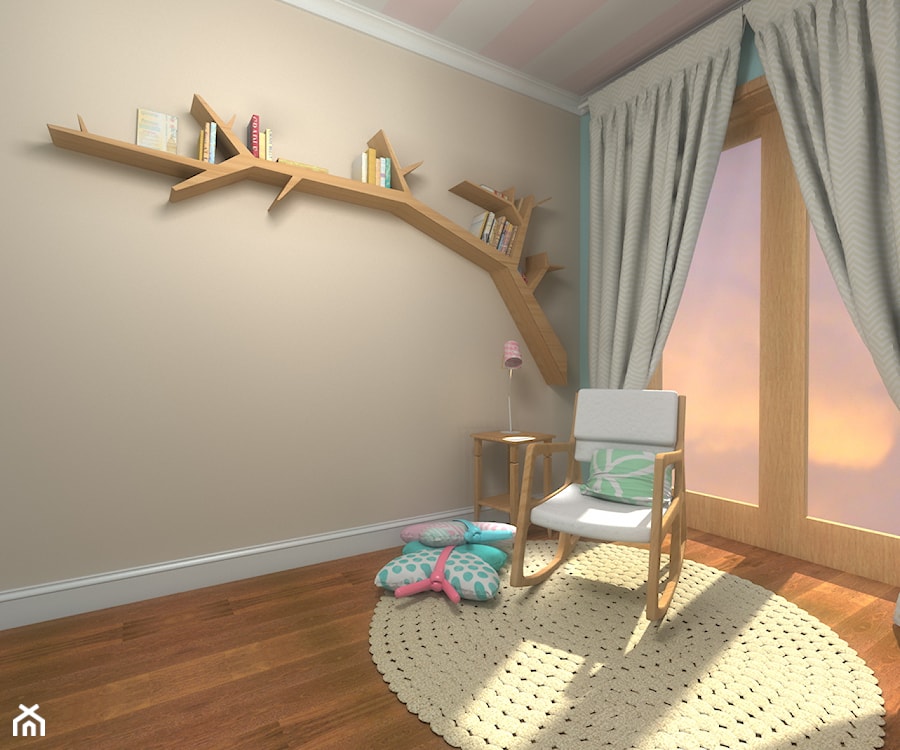 Przestronny i przytulny pokój dla dziewczynki - zdjęcie od Studio D.N.A.