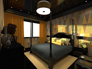 Sypialnia "Na bogato"... - Sypialnia, styl nowoczesny - zdjęcie od Studio D.N.A.