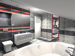 Łazienka Braid Tubądzin - zdjęcie od Donten Design Projektowanie Wnętrz