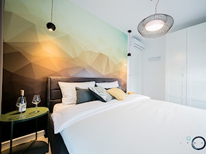 KONKURS Wnętrza Roku 2017 - Cardamon - Mała biała sypialnia, styl nowoczesny - zdjęcie od Pracownia architektoniczna meridian