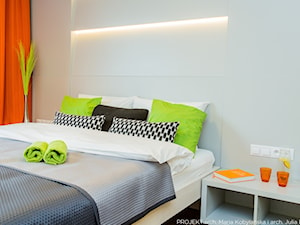 Apartament MANGO - Sypialnia, styl nowoczesny - zdjęcie od Pracownia architektoniczna meridian